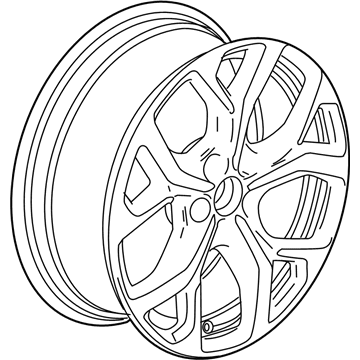 GM 84451764 Wheel Rim, Frt & Rr *Painted Silv