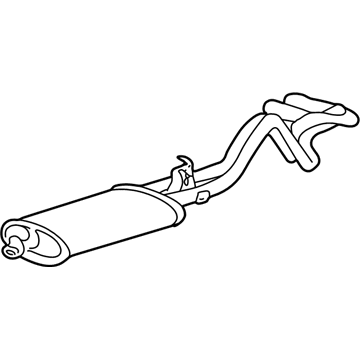 1998 Chevrolet C1500 Exhaust Pipe - 15734388