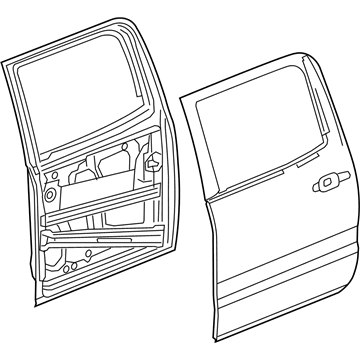 GM 84455166 Door Assembly, Rear Si