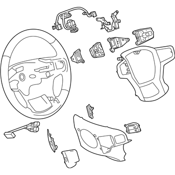 GM 84517139 Wheel Assembly, Strg *Jet Black