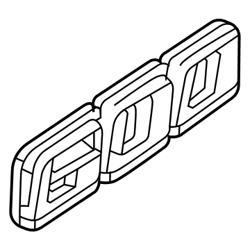 GM 84740919 Plate Assembly, L/Gate Eng Na *Galvano Silvv