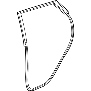 GM 42549753 Weatherstrip Assembly, Rear Side Door (Door Side)