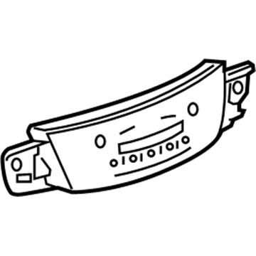 GM 84447807 Heater & Air Conditioner Control Assembly User Interface