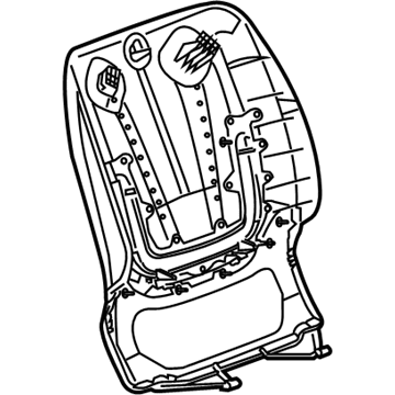 GM 22978739 Panel Assembly, Front Seat Back Finish *Medium Cashme