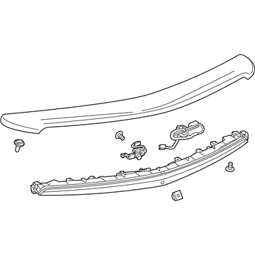 GM 84453798 Spoiler Assembly, R/End *Service Prim