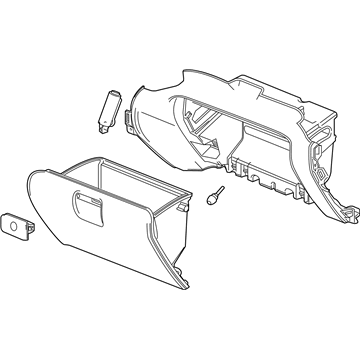 GM 84428265 Compartment Assembly, I/P *Black