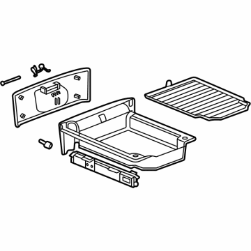 GM 85510728 Tray Assembly, F/Flr Cnsl Stow *Black