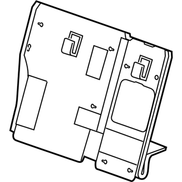 GM 23128947 Panel Assembly, Rear Seat Back Filler *Black