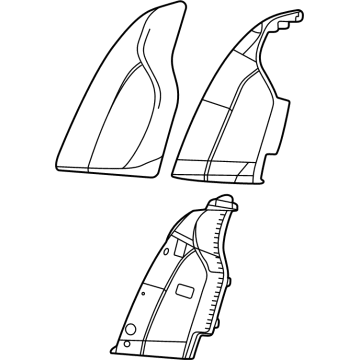 GM 84707943 Bolster Assembly, R/Seat Bk *Black