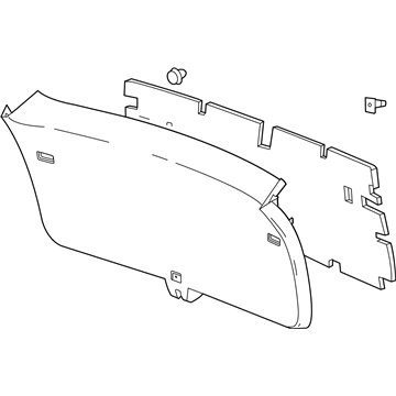 GM 84797673 Panel Assembly, L/Gate Tr Fin *Black