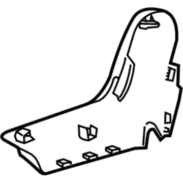 GM 23292983 Cover, Rear Seat Frame Inner Finish *Dune