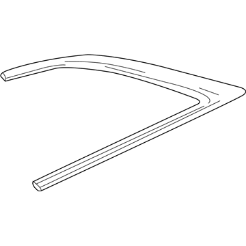 GM 23213862 Molding Assembly, Upper Rear Side Door Opening Reveal