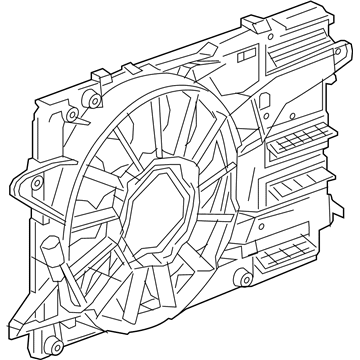 Buick Radiator fan - 86828263