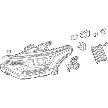 2019 Chevrolet Traverse Headlight - 84887857