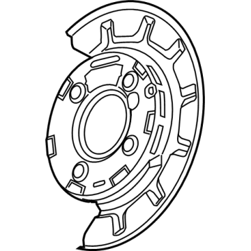 2021 Chevrolet Silverado Brake Backing Plate - 84523901