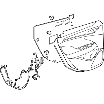 GM 26218861 Trim Assembly, Rear Side Door *Brandy