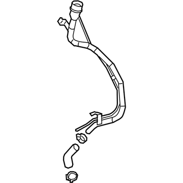 GM 84212978 Pipe Assembly, Fuel Tank Filler (W/ Filler Hose)