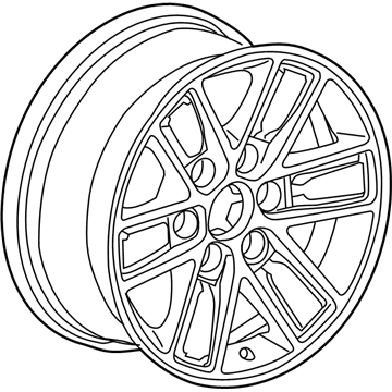 GM 20937773 Wheel, 17X8.0J Aluminum 24Mm Outside 139.7X6M14 B