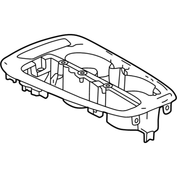 GM 42775300 PLATE ASM-F/FLR CNSL TR *PIANO BLACK