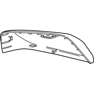 GM 22997387 Cover, Outside Rear View Mirror Housing *Chrome M