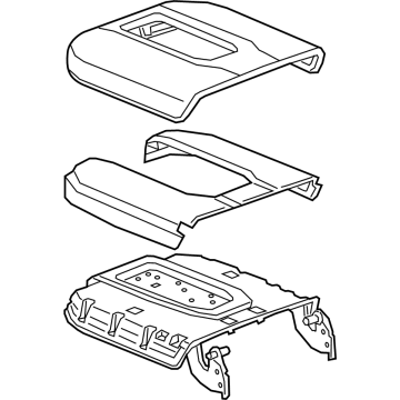 GM 84507089 Armrest Assembly, F/Flr Cnsl *Black