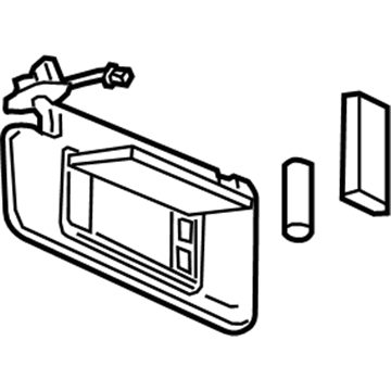 GM 39137492 Sunshade Assembly, . *Opel Gray Y