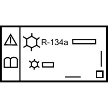 GM 22961600 Label, A/C Refrigerant Warning