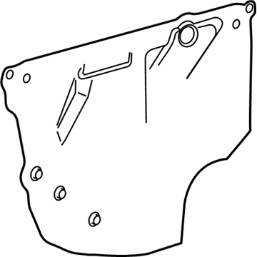 GM 22819073 Deflector, Front Side Door Water