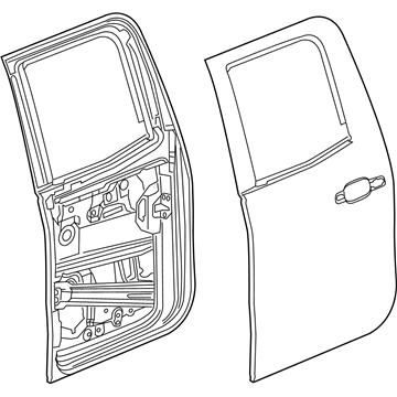 GM 84208322 Door Assembly, Rear Side