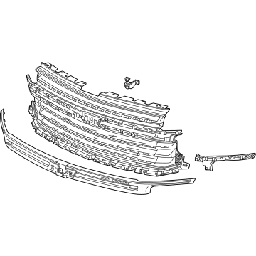 GM 85115299 Grille Assembly, Front Upr *Godric