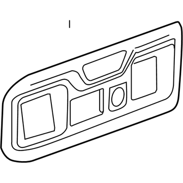 GM 84505576 Plate Assembly, F/Flr Rr Cnsl Tr *Black