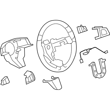 GM 22982682 Steering Wheel Assembly *Cocoa