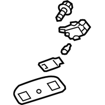 GM 23143027 Lamp,Roof Rail Rear Seat Position Reading & Csty