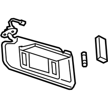 GM 22980473 Sunshade Assembly, . *Platinum