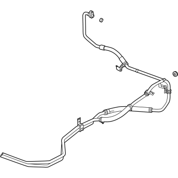 2021 GMC Sierra Automatic Transmission Oil Cooler Line - 87855564