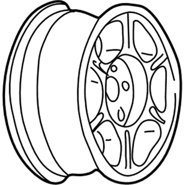 GM 9592678 Wheel Rim, 15X7.0J Aluminum