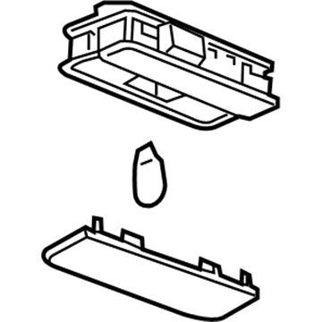 GM 22964362 Lamp Assembly, Rear Seat Position Center Csty *Platinum M