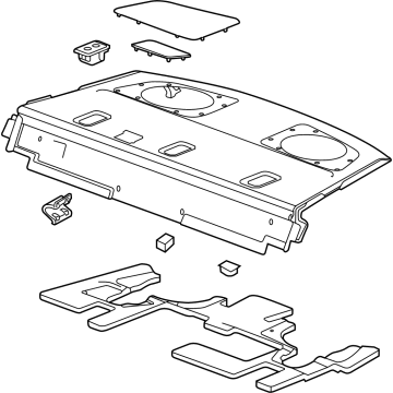 GM 84781583 Trim Assembly, R/Wdo Pnl *Black