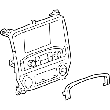 GM 23168173 Control Assembly, Amplitude Modulation/Frequency Modulation Stereo Radio *Black