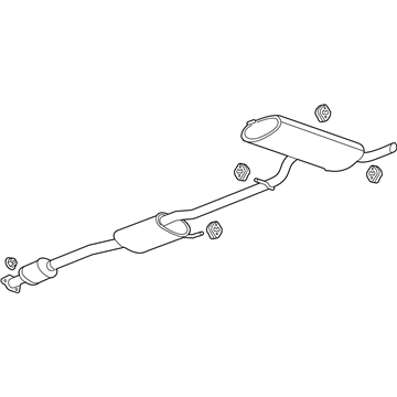 GM 19420247 MUFFLER ASM,EXH(W/EXH PIPE &3WAY CTLTC CONV)<SEE BFO>