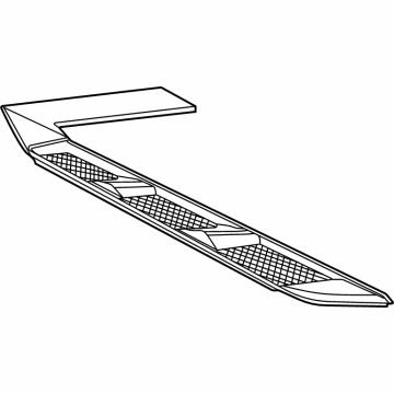 GM 85557478 MOLDING ASM-L/GATE PNL VENTILATING *CARBON FLASHT