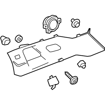 GM 84513842 Panel Assembly, Qtr Upr Tr *Maple Sugar