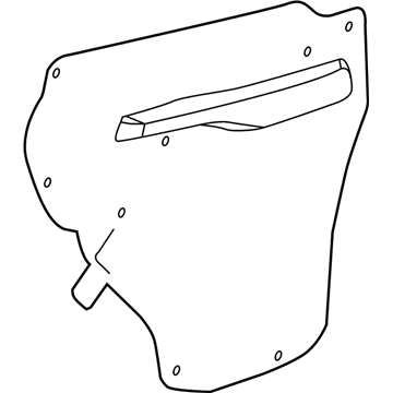 GM 95352243 Deflector Assembly, Rear Side Door Water