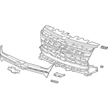 GM 84922758 Grille Kit, Front *Paint To Mat