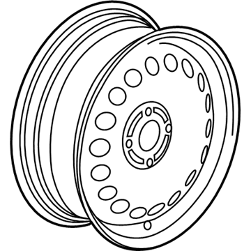 GM 95192359 Wheel Rim, 15X6 Steel