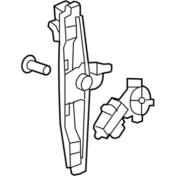 GM 42671709 Rear Side Power Window Regulator Assembly