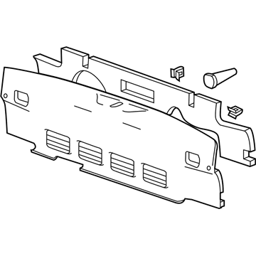 GM 22830797 Panel Assembly, Rear End Trim Finish *Black