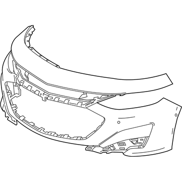 GM 84543707 Front Bumper Cover *Serv Primer