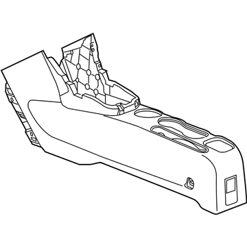 GM 42349740 Console Assembly, Front Floor Lower *Black