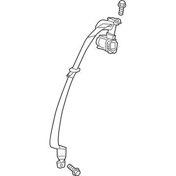 GM 19367184 BELT KIT,R/SEAT (RETR SI) *SHALE